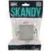 SKANDY Заглушка с суппортом SK-C01S серебряный IEK