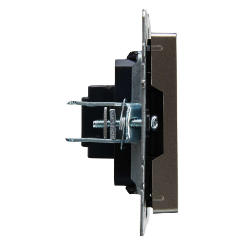 BRITE Розетка HDMI РHDMI-0-БрС сталь IEK