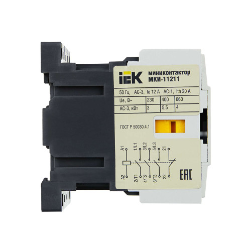 Миниконтактор МКИ-11211 12А 230В/АС3 1NC IEK
