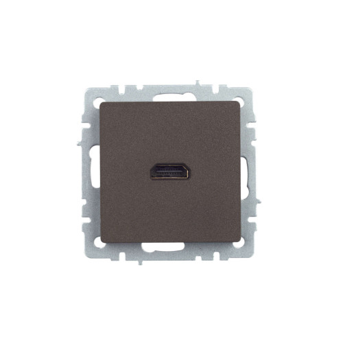 BRITE Розетка HDMI РHDMI-0-БрТБ темная бронза IEK