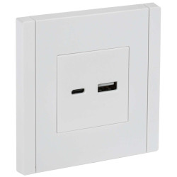 FORTE&PIANO Розетка USB A+C 18Вт FP251 белый IEK
