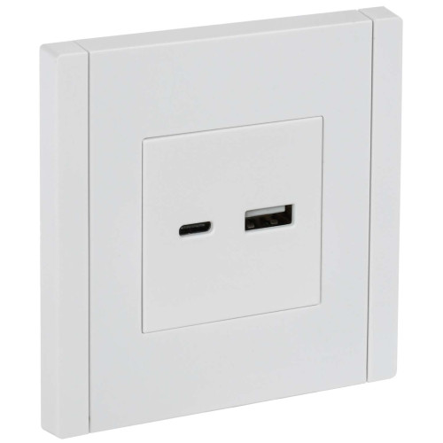 FORTE&PIANO Розетка USB A+C 18Вт FP251 белый IEK