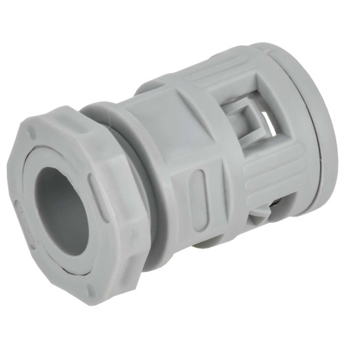 ELASTA Муфта вводная для гофрированных труб MVN16 IP40 серая IEK