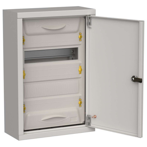 TITAN 5 Корпус металлический ЩРн-24 (1х24) 460х310х140мм IP31 серый (одна дверь) IEK