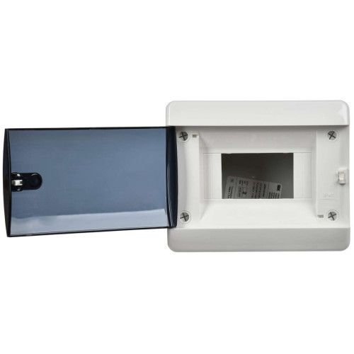 UNION Compact Корпус пластиковый ЩРВ-П-6 IP41 черная прозрачная дверь IEK