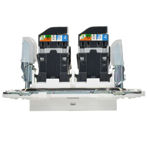 SKANDY Розетка компьютерная двойная RJ45 кат.5E SK-K03W арктический белый IEK