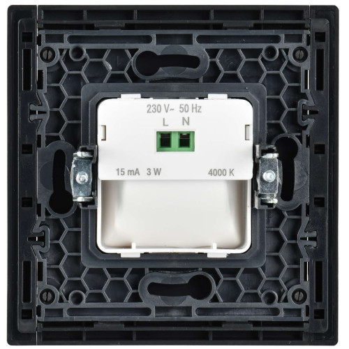 FORTE&PIANO Подсветка LED встраиваемая FP157 черный IEK