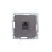 BRITE Розетка компьютерная RJ45 кат.5E РК10-БрС сталь IEK BRITE Розетка компьютерная RJ45 кат.5E РК10-БрС сталь IEK