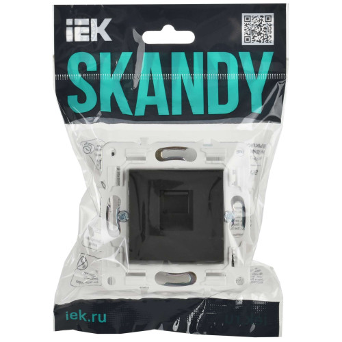 SKANDY Розетка компьютерная RJ45 кат.5E SK-K01G графит IEK