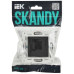 SKANDY Розетка компьютерная RJ45 кат.5E SK-K01G графит IEK SKANDY Розетка компьютерная RJ45 кат.5E SK-K01G графит IEK