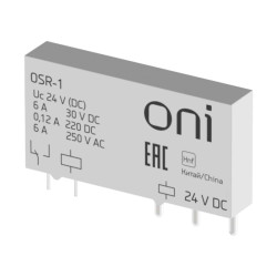 Реле ультратонкое OSR-1 1 перекидной контакт 24В DC ONI