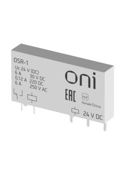 Реле ультратонкое OSR-1 1 перекидной контакт 24В DC ONI
