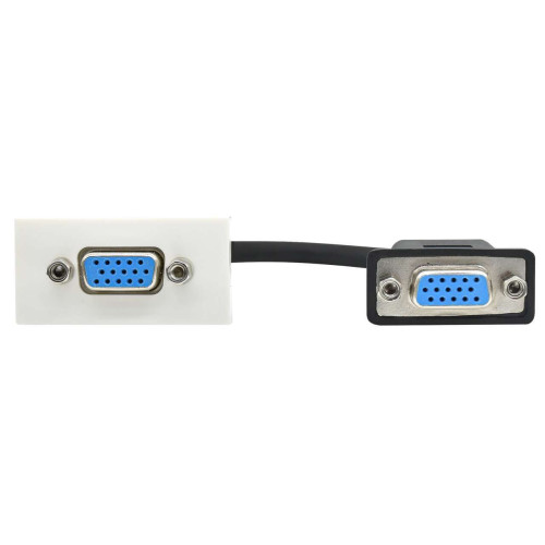 PRIMER РКМ-10-20-П Розетка мультимедийная VGA M/M (1 модуль) белая IEK