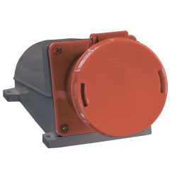 Розетка стационарная ССИ-145 3Р+РЕ+N 125А 380-415В IP54 IEK
