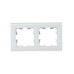 BRITE Рамка 2-местная РУ-2-2-Бр стекло белый матовый IEK BRITE Рамка 2-местная РУ-2-2-Бр стекло белый матовый IEK
