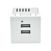 PRIMER РКЮ-23-40-П Розетка USB A+A 5В 4,2А (2 модуля) белая IEK PRIMER РКЮ-23-40-П Розетка USB A+A 5В 4,2А (2 модуля) белая IEK