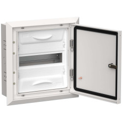 TITAN 5 Корпус металлический ЩРв-12 (1х12) 380х365х130мм IP31 белый (одна дверь) IEK
