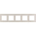ETIKA Рамка 5-местная слоновая кость ETIKA Рамка 5-местная слоновая кость