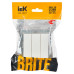 BRITE Выключатель 3-клавишный 10А ВС10-3-0-БрБ белый IEK