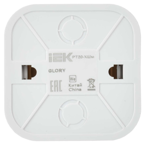 GLORY Розетка для открытой установки телефонная RJ11 РТ20-ХШм шампань матовый IEK