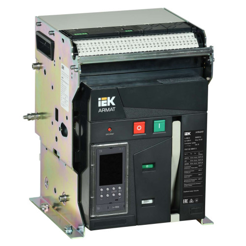 ARMAT AR-A2S TD08 3P F HR Выключатель автоматический воздушный 85кА расцепитель TD 800А 3P стационарный с аксессуарами ~220-240В: реле отключения, реле включения, моторный привод IEK