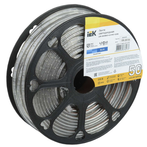 Лента светодиодная 50м LSR-2835B60-4,8-IP67-220В IEK