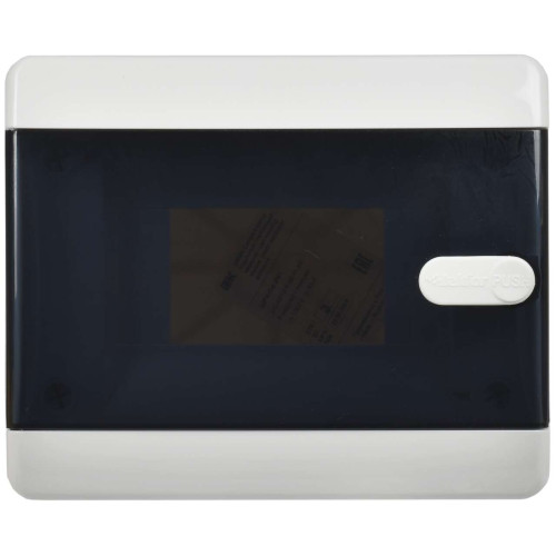 UNION Compact Корпус пластиковый ЩРН-П-6 IP41 черная прозрачная дверь IEK