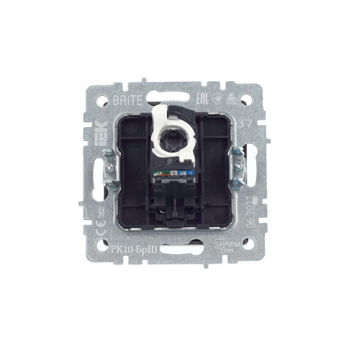 BRITE Розетка компьютерная RJ45 кат.5E РК10-БрШ шампань IEK