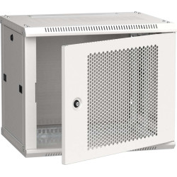 ITK Шкаф настенный LINEA W 6U 600х450мм дверь перфорированная RAL 7035