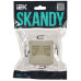 SKANDY Розетка компьютерная двойная RJ45 кат.6 SK-K04B бежевый IEK SKANDY Розетка компьютерная двойная RJ45 кат.6 SK-K04B бежевый IEK