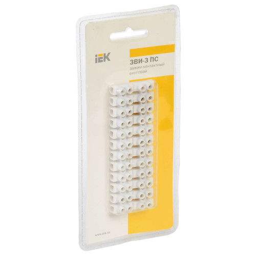 Зажим винтовой ЗВИ-3 н/г 1,0-2,5мм2 (2шт/блистер) IEK