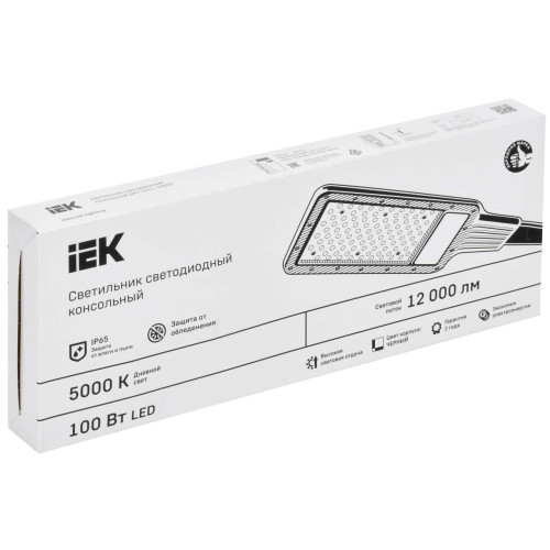 Светильник светодиодный консольный ДКУ 1011-100Ш 5000К IP65 IEK