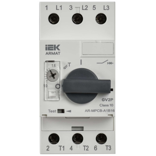ARMAT Автоматический выключатель защиты двигателя A1 GV2P 1-1,6А IEK