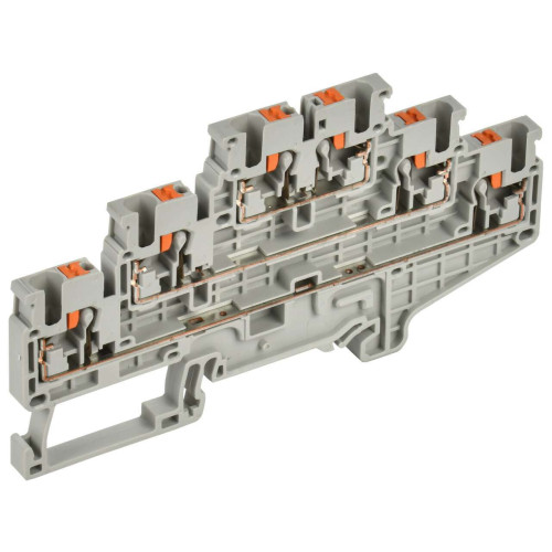 ARMAFIX Клемма пружин. Push-in CP-ML 3 ур. 2,5мм2 серая IEK
