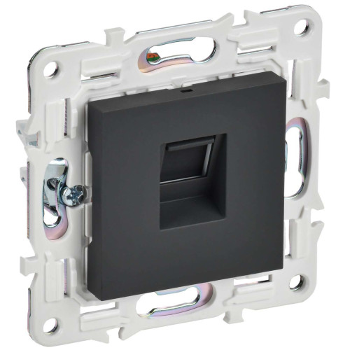 SKANDY Розетка компьютерная RJ45 кат.5E SK-K01G графит IEK