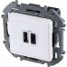 INSPIRIA Зарядное устройство USB А+С 3000мА 5Вбелый INSPIRIA Зарядное устройство USB А+С 3000мА 5Вбелый