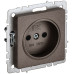 BRITE Розетка 1-местная без заземления с защитными шторками 10А РСш10-2-БрТБ темная бронза IEK BRITE Розетка 1-местная без заземления с защитными шторками 10А РСш10-2-БрТБ темная бронза IEK