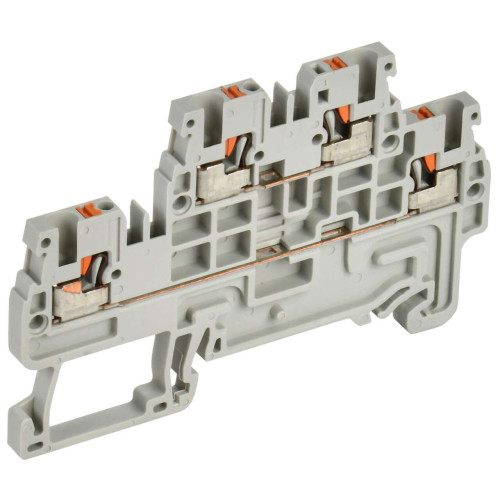 ARMAFIX Клемма пружин. Push-in CP-ML 2 ур. 1,5мм2 серая IEK