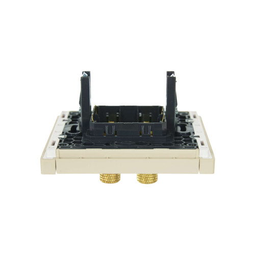 FORTE&PIANO Аудиорозетка 4-местная FP439 ваниль IEK