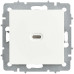 BRITE Розетка USB C 65Вт высокоскоростная зарядка РЮ12-1-БрАБ арктический белый IEK