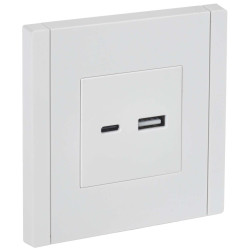 FORTE&PIANO Розетка USB A+C 3,1А FP250 белый IEK