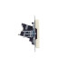 BRITE Розетка компьютерная RJ45 кат.5E РК10-БрКр бежевый IEK BRITE Розетка компьютерная RJ45 кат.5E РК10-БрКр бежевый IEK