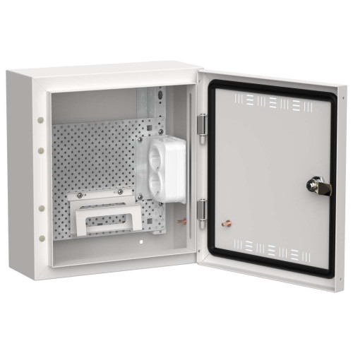 TITAN 5 Корпус мультимедиа ЩРн-12 (1х12) 335х310х140мм IP30 белый IEK