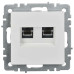 BRITE Розетка двойная RJ11+RJ45 кат.5E РК/Т12-БрБ белый IEK BRITE Розетка двойная RJ11+RJ45 кат.5E РК/Т12-БрБ белый IEK