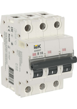 ARMAT Автоматический выключатель M10N 3P B 16А IEK