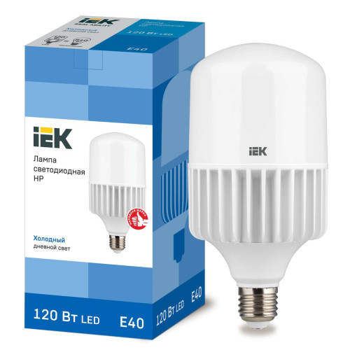 Комплект ПРОМО Лампа LED HP 120Вт 6500К E40 (LLE-HP-120-230-65-E40 ) с патроном подвесным керамическим Пкр40-16-К43 (EPC30-04-01-K01) IEK