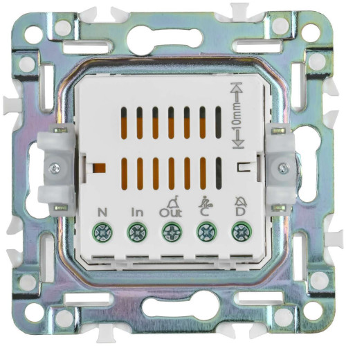 SKANDY Кнопка звонка с индикацией для отелей 10А SK-V17W арктический белый IEK