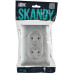 SKANDY Розетка 2-местная без заземления без защитных шторок 10А в сборе SK-R10S серебряный IEK SKANDY Розетка 2-местная без заземления без защитных шторок 10А в сборе SK-R10S серебряный IEK