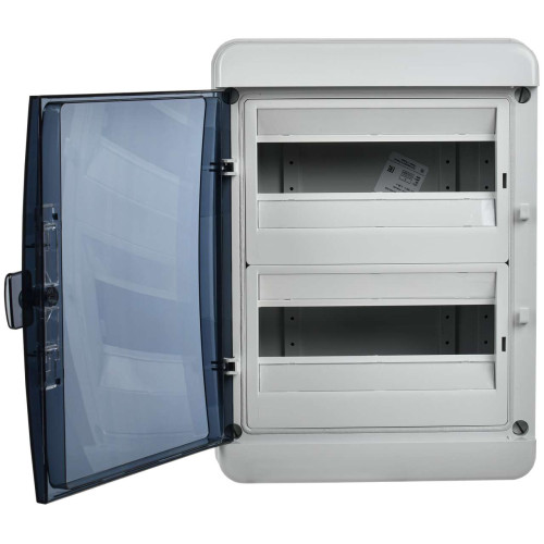 TEKFOR Корпус пластиковый КМПн-24 IP65 черная прозрачная дверь IEK