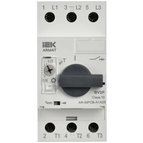 ARMAT Автоматический выключатель защиты двигателя A1 GV2P 0,16-0,25А IEK
